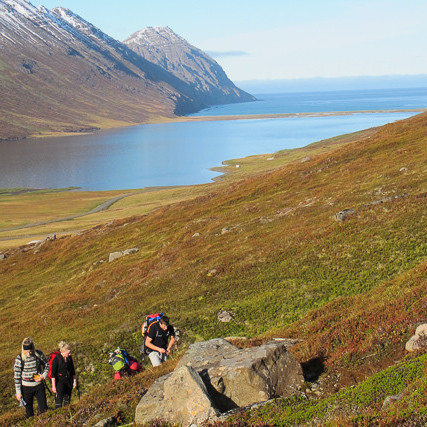 Fjallganga yfir Fossabrekkur mynd Óliver