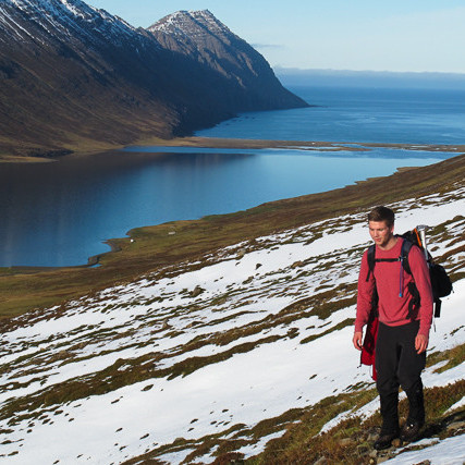 Fjallganga yfir Fossabrekkur mynd Óliver
