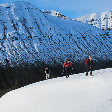 Fjallganga yfir Fossabrekkur mynd Óliver