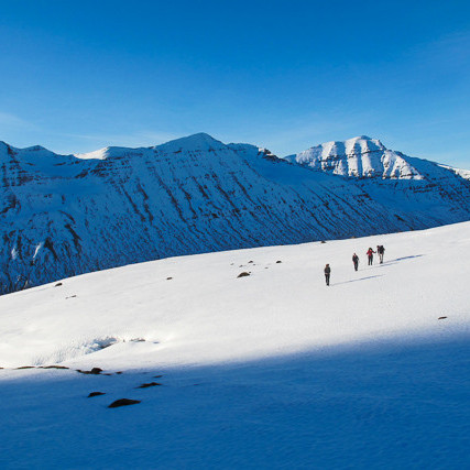 Fjallganga yfir Fossabrekkur mynd Óliver