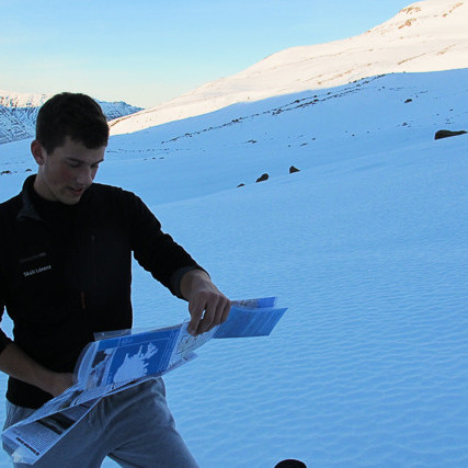 Fjallganga yfir Fossabrekkur mynd Óliver