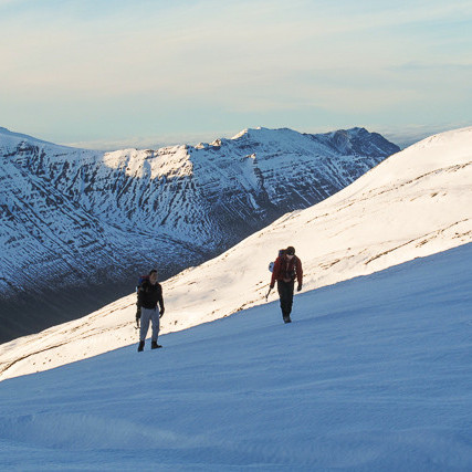 Fjallganga yfir Fossabrekkur mynd Óliver
