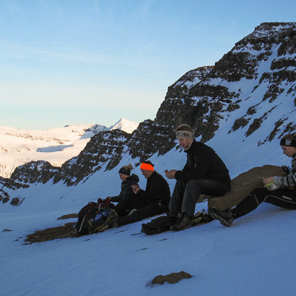 Fjallganga yfir Fossabrekkur mynd Óliver