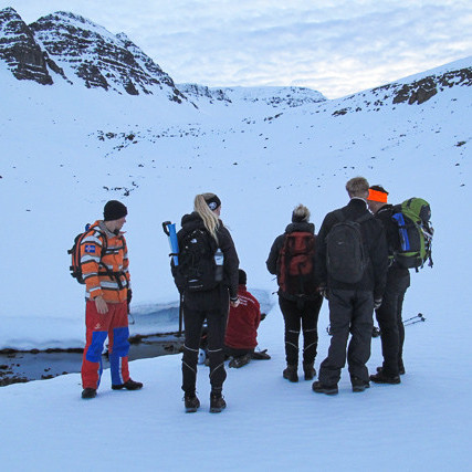 Fjallganga yfir Fossabrekkur mynd Óliver
