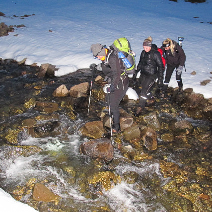 Fjallganga yfir Fossabrekkur mynd Óliver