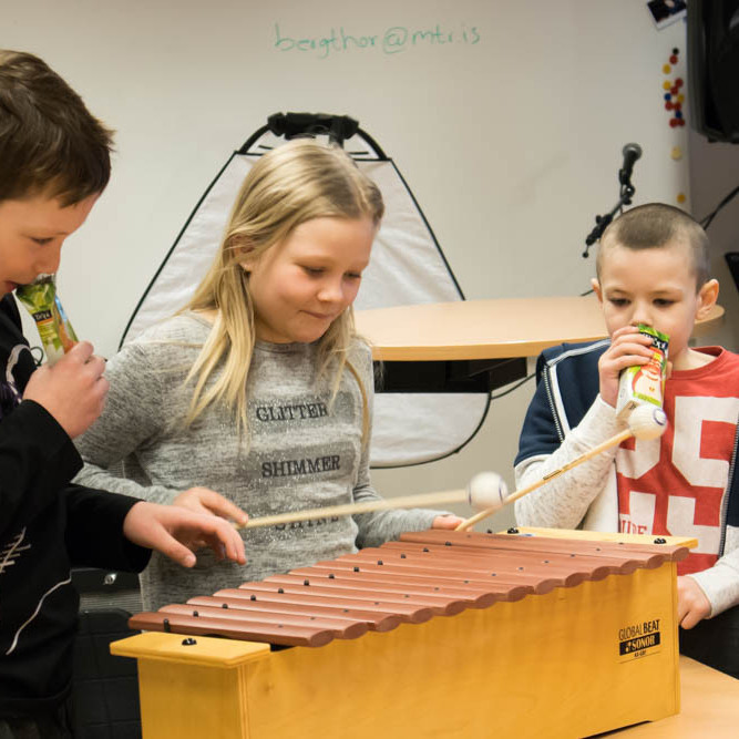 Nemendur þriðja bekkjar í Grunnskóla Fjallabyggðar