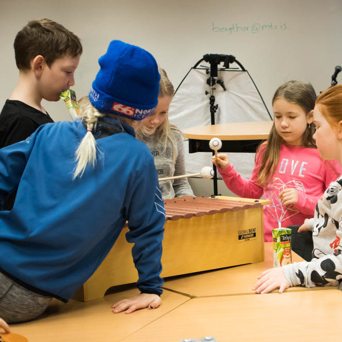 Nemendur þriðja bekkjar í Grunnskóla Fjallabyggðar