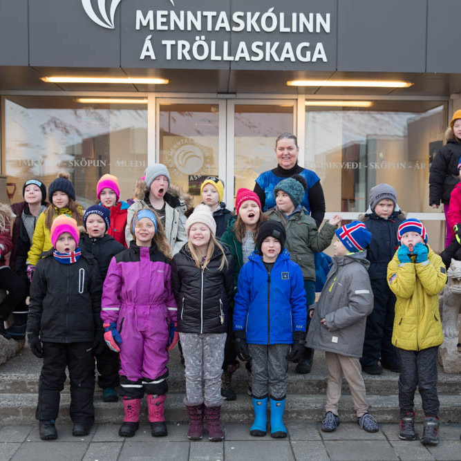Nemendur þriðja bekkjar í Grunnskóla Fjallabyggðar