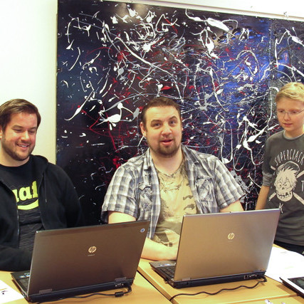 Bjarki, Tryggvi og Arnór mynd HF