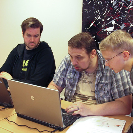 Bjarki, Tryggvi og Arnór mynd HF