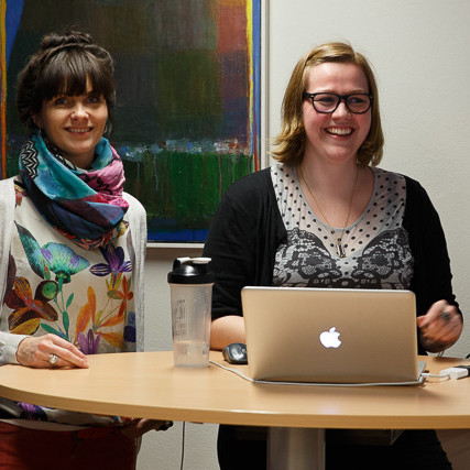 Helena og Þóra mynd GK