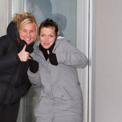 Anna Lena og Jóa pósa