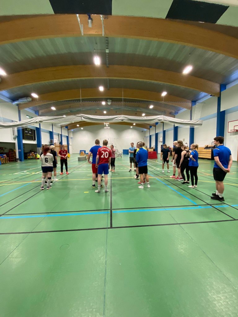 Nemendur MTR og VMA bregða á leik. Ljósmynd: Lísebet Hauksdóttir.