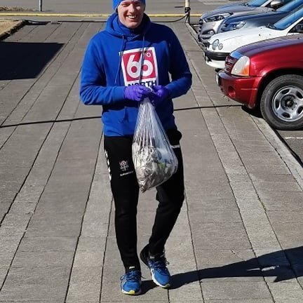 Óskar með fullan poka