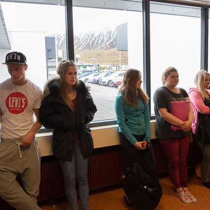 Skólafundur mynd GK