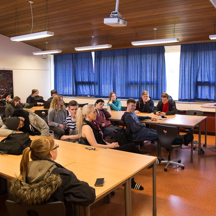 Skólafundur mynd GK