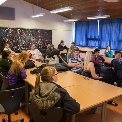 Skólafundur mynd GK