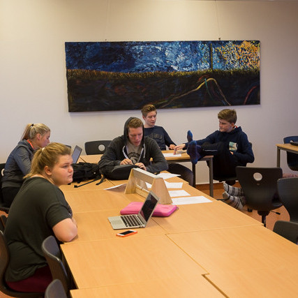 Skólafundur mynd GK