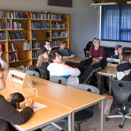 Skólafundur mynd GK