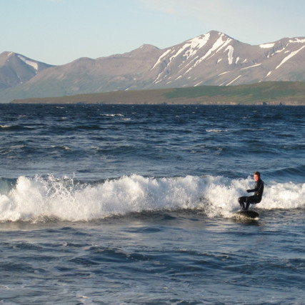Surf kennsla Dalvík á mynd Óliver