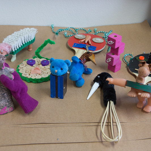 Úrgangslist í miðannarviku mynd Gísli