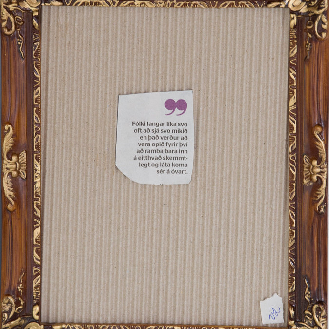 Úrgangslist í miðannarviku mynd Gísli