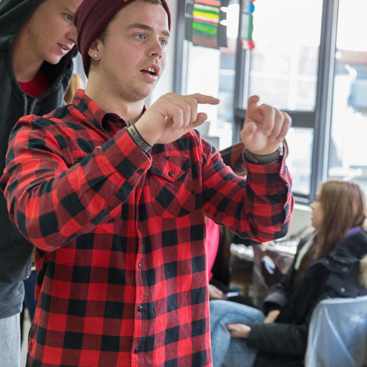 Úrgangslist í miðannarviku mynd Gísli