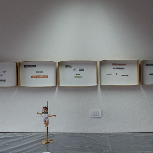 Úrgangslist í miðannarviku mynd Gísli