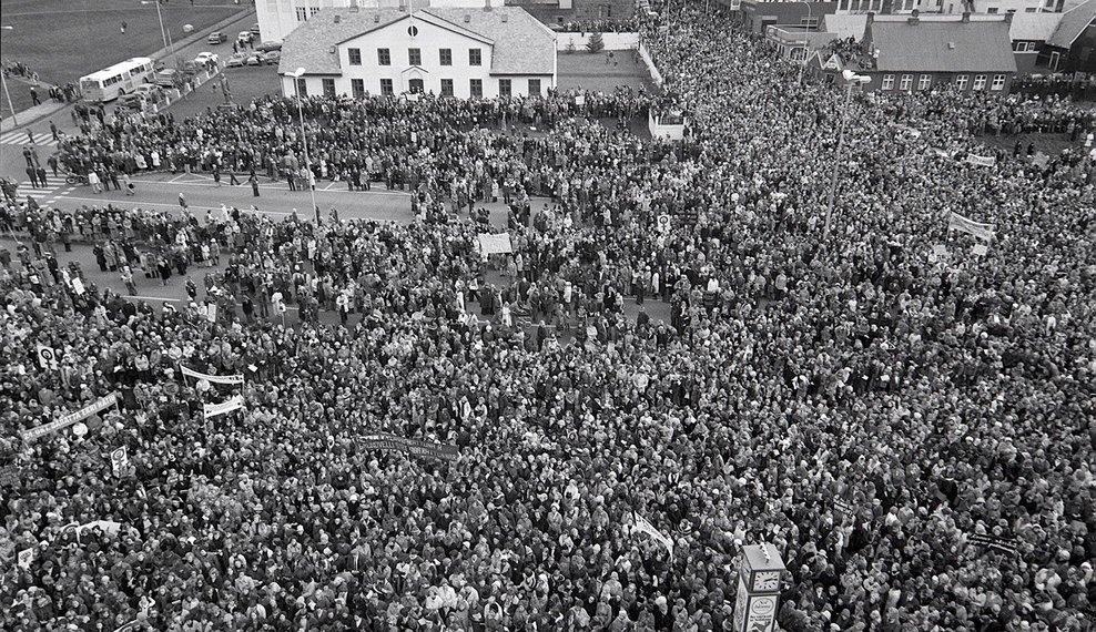 Kvennafrídagurinn 1975 mynd frettabladid.is