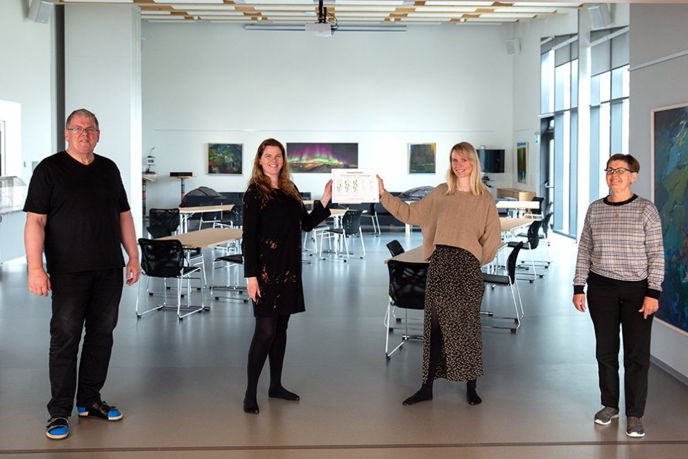 Gísli, Unnur, Þorbjörg og Jónína mynd Hólmar Óðinsson