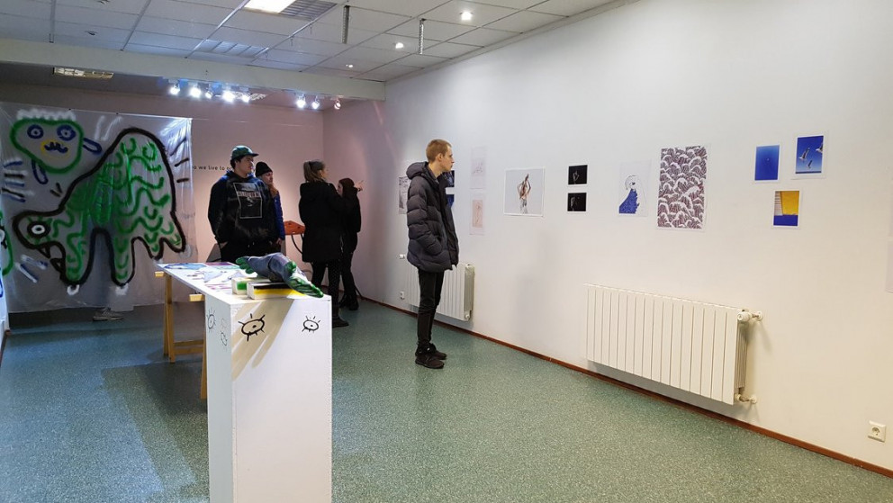 Nemendur í Listhúsi mynd Alice Liu