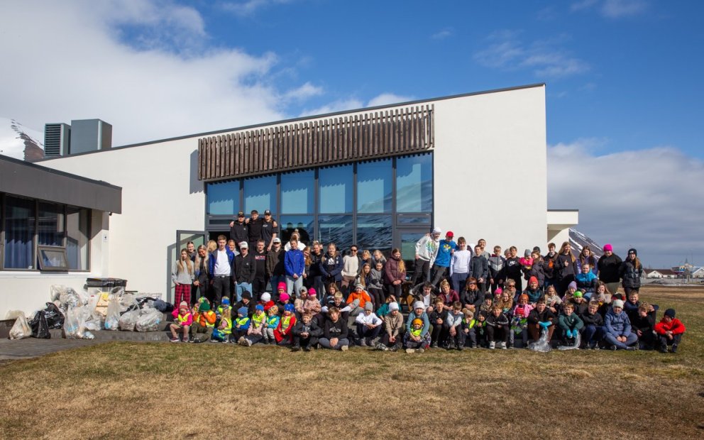 Mjög góð þátttaka var í plokkdeginum.
Ljosm. GK.