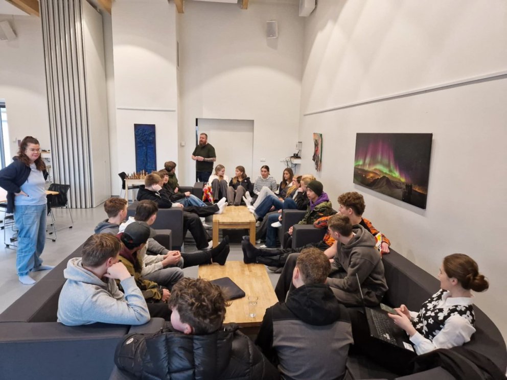 Dalvíkurskóli í heimsókn mynd ÞH