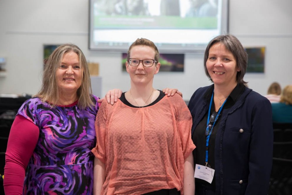 Lára, Valgerður og Hrafnhildur mynd GK