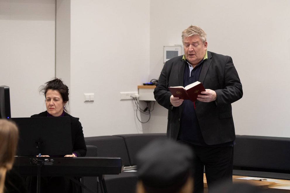 Ave Sillaots og Jón Þorsteinsson mynd GK