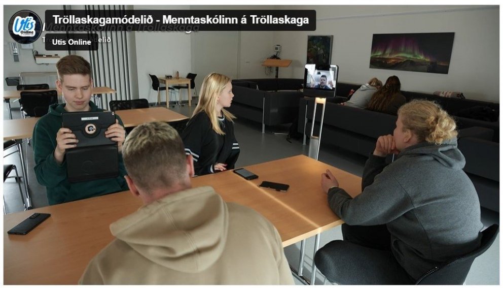 Skjáskot úr myndbandinu