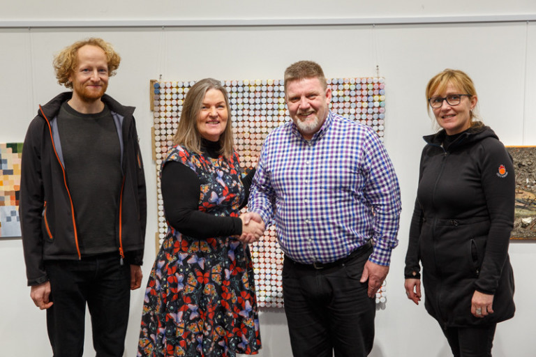 Erwin, Lára, Guðmundur og Kristín mynd GK