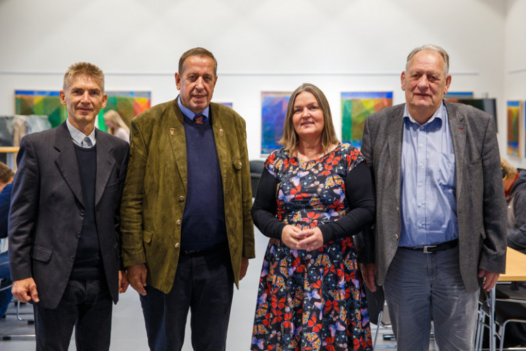 Herbert Eile, Ervin Bratengeyer, Lára Stefánsdóttir og Gunnar Birgisson mynd GK