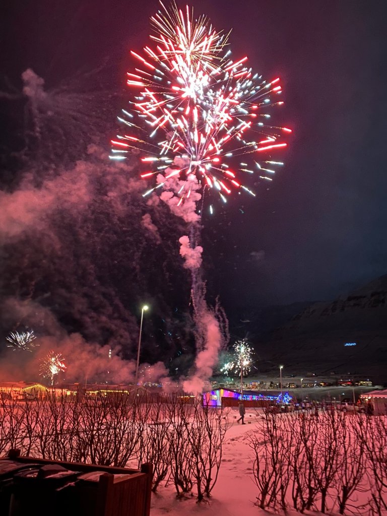 Áramót í Ólafsfirði. Mynd: Lára Stefánsdóttir.