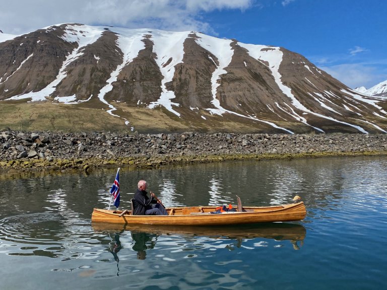 Siglt á sjómannadag. Mynd: Lára Stefánsdóttir