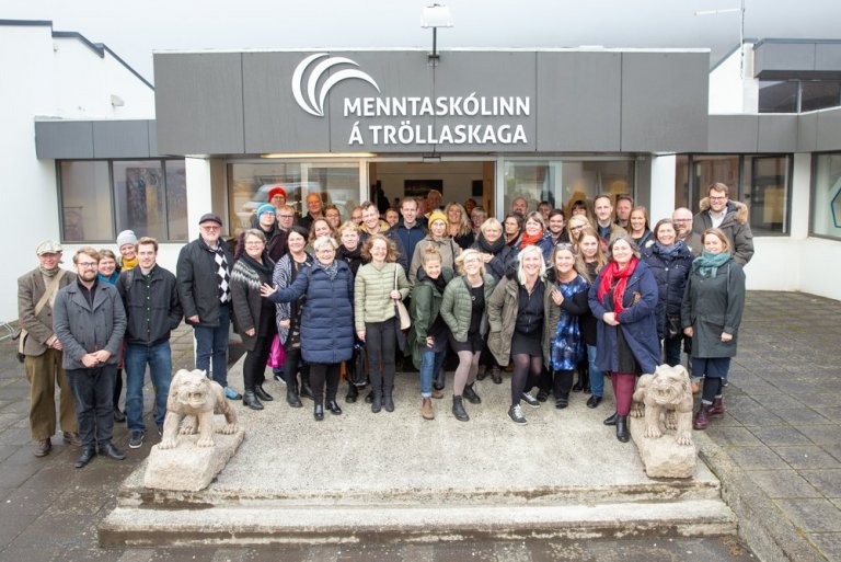 Gestir úr Menntaskólanum i Reykjavík (mynd GK)