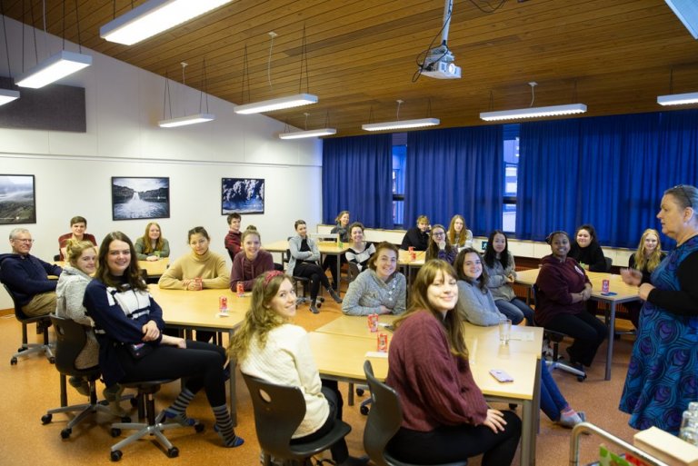 Háskólanemar mynd GK