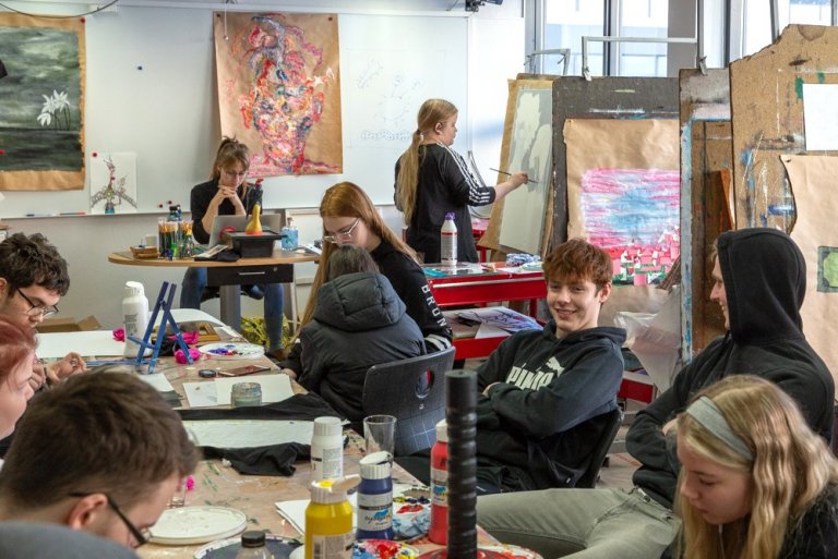 Akrílmálun mynd GK