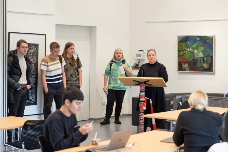 Sigurvegurum fagnað mynd GK