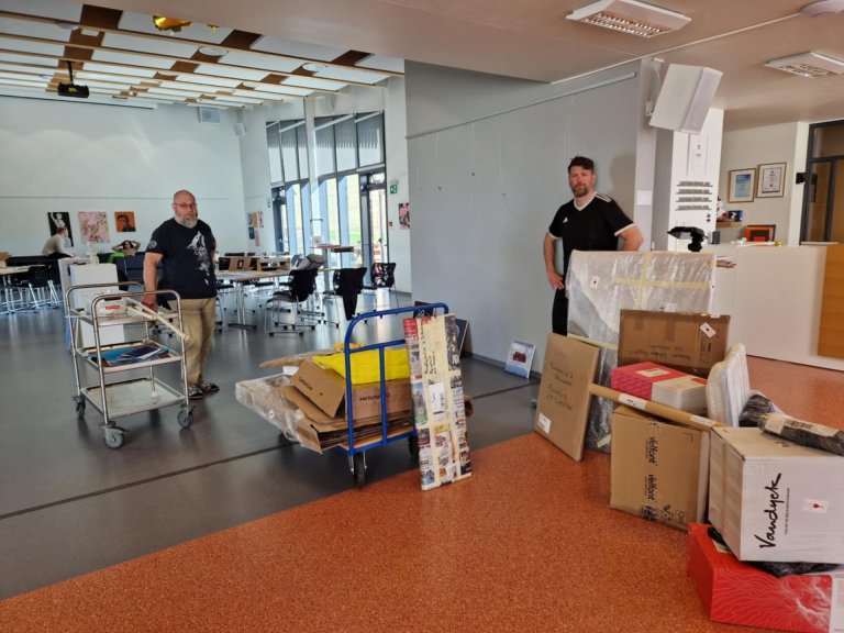 Undirbúningur fyrir vorsýningu mynd ÞH